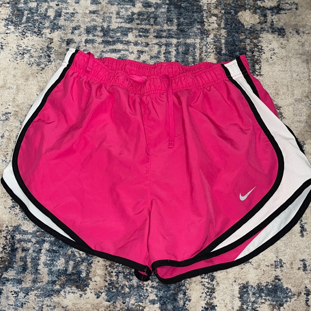 Pink women’s Nike athletic shorts